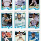1990 Fleer Regular & Update Milwaukee Brewers-27 Cds