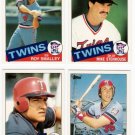 1985 Topps Traded Minnesota Twins Team Set-4 Cards