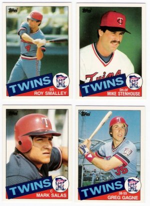 1985 Topps Traded Minnesota Twins Team Set-4 Cards