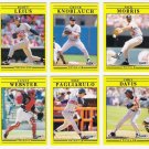 1991 Fleer Update Minnesota Twins-6 Cards