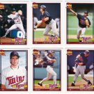 1991 Topps Traded Minnesota Twins Team Set-5 Cards