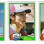 1981 Topps Traded Montreal Expos Team Set-3 Cards (No Raines)