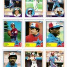 1983 Topps Montreal Expos Team Set-33 Cards