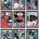 1985 Donruss Montreal Expos Team Set-24 Cards