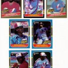 1985-87 Donruss Highlights Montreal Expos-7 Cards