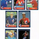 1986 Fleer Update Montreal Expos Team Set-7 Cards