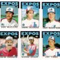 1986 Topps Traded Montreal Expos Team Set-6 Cards