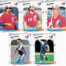 1988 Fleer Update Montreal Expos Team Set-5 Cards