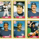 1987 Topps Traded New York Yankees Team Set-6 Cards