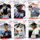 1988 Fleer Update New York Yankees Team Set-6 Cards