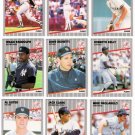 1989 Fleer New York Yankees Team Set-26 Cards