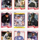 1990 Fleer Regular & Update New York Yankees-30 Cds