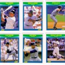1990 Score Rising Stars New York Yankees-6 Cd