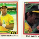 1981 Donruss Oakland Athletics Team Set-22 Cards