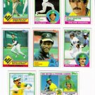 1983 Topps Oakland Athletics Team Set-31 Cards