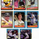 1985-87 Donruss Highlights Oakland Athletics-9 Cards