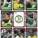1987 Donruss Opening Day Oakland Athletics-11 Cd