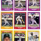 1988 Score Oakland Athletics Team Set-29 Cards