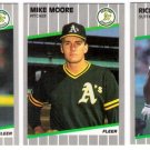 1989 Fleer Update Oakland Athletics Team-9 Cards