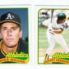 1989 Topps Traded Oakland Athletics Team-2 Cards