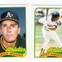 1989 Topps Traded Oakland Athletics Team-2 Cards