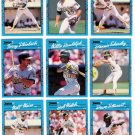 1990 Donruss Best of A.L. Oakland Athletics-11 Cards