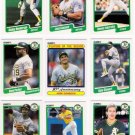 1990 Fleer Regular & Update Oakland Athletics-26 Cds