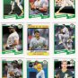 1990 Fleer Regular & Update Oakland Athletics-26 Cds