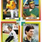 1990 Topps Traded Oakland Athletics Team Set-4 Cards
