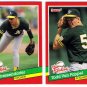 1991 Donruss The Rookies Oakland Athletics-2 Cards