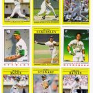 1991 Fleer Oakland Athletics Team Set-30 Cards