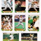 1993 Topps Oakland Athletics Team Set-29 Cards