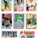 1982 Topps Philadelphia Phillies Set-37 Cards