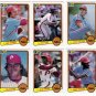 1983 Donruss Philadelphia Phillies Set-24 Cards