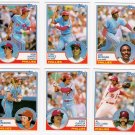 1983 Topps Traded Philadelphia Phillies Set-8 Cards