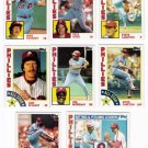 1984 Topps Philadelphia Phillies Set-32 Cards