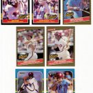 1985-87 Donruss Highlights Philadelphia Phillies-7 Cds