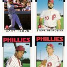 1986 Topps Traded Philadelphia Phillies Set-4 Cards