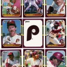 1987 Donruss Opening Day Philadelphia Phillies-10 Cd