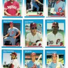 1987 Fleer Philadelphia Phillies Set-24 Cards