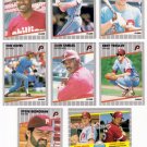 1989 Fleer Philadelphia Phillies Set-24 Cards
