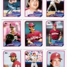 1989 Topps Traded Philadelphia Phillies-11 Cards