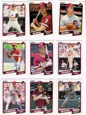 1990 Fleer Regular & Update Philadelphia Phillies-28 Cd