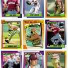 1990 Topps Philadelphia Phillies Set-29 Cards