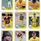 1981 Fleer Pittsburgh Pirates Team Set-27 Cards