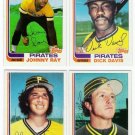 1982 Topps Traded Pittsburgh Pirates Team Set-4 Cards