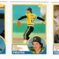1983 Topps Traded Pittsburgh Pirates Team Set-3 Cards
