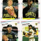 1988 Fleer Update Pittsburgh Pirates Team Set-4 Cards