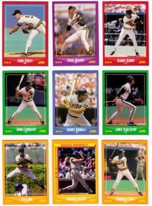 1988 Score Pittsburgh Pirates Team Set-23 Cards