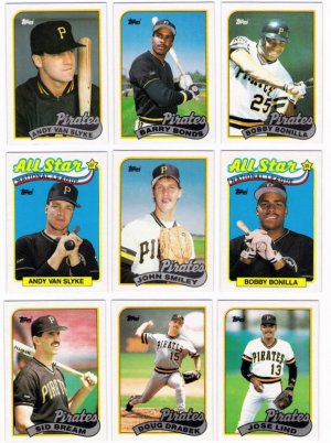 1989 Topps Pittsburgh Pirates Team Set-32 Cards